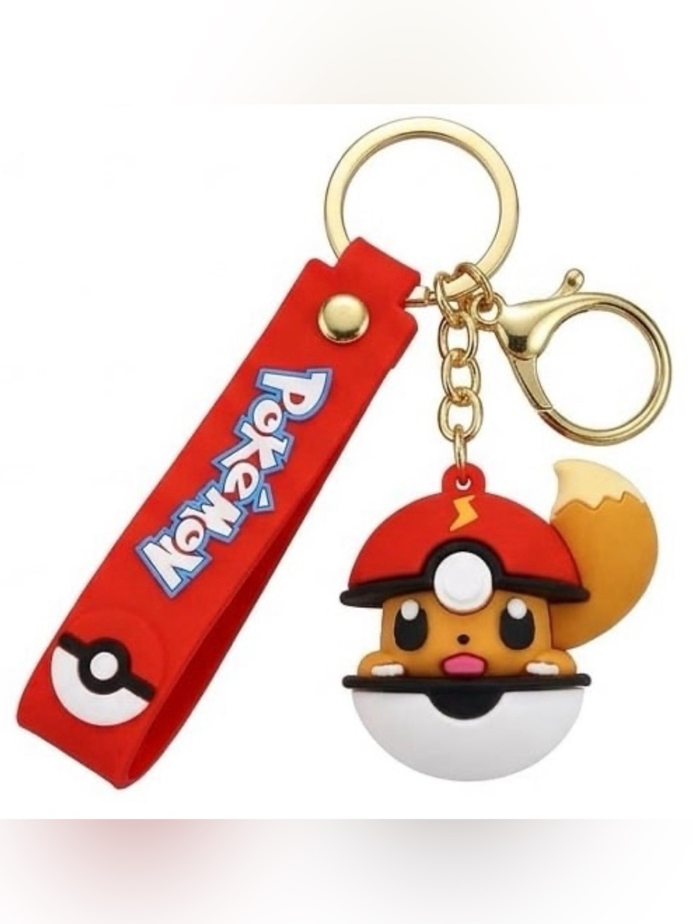 Pokemon Eevee Silicone Keychain Bag Charm